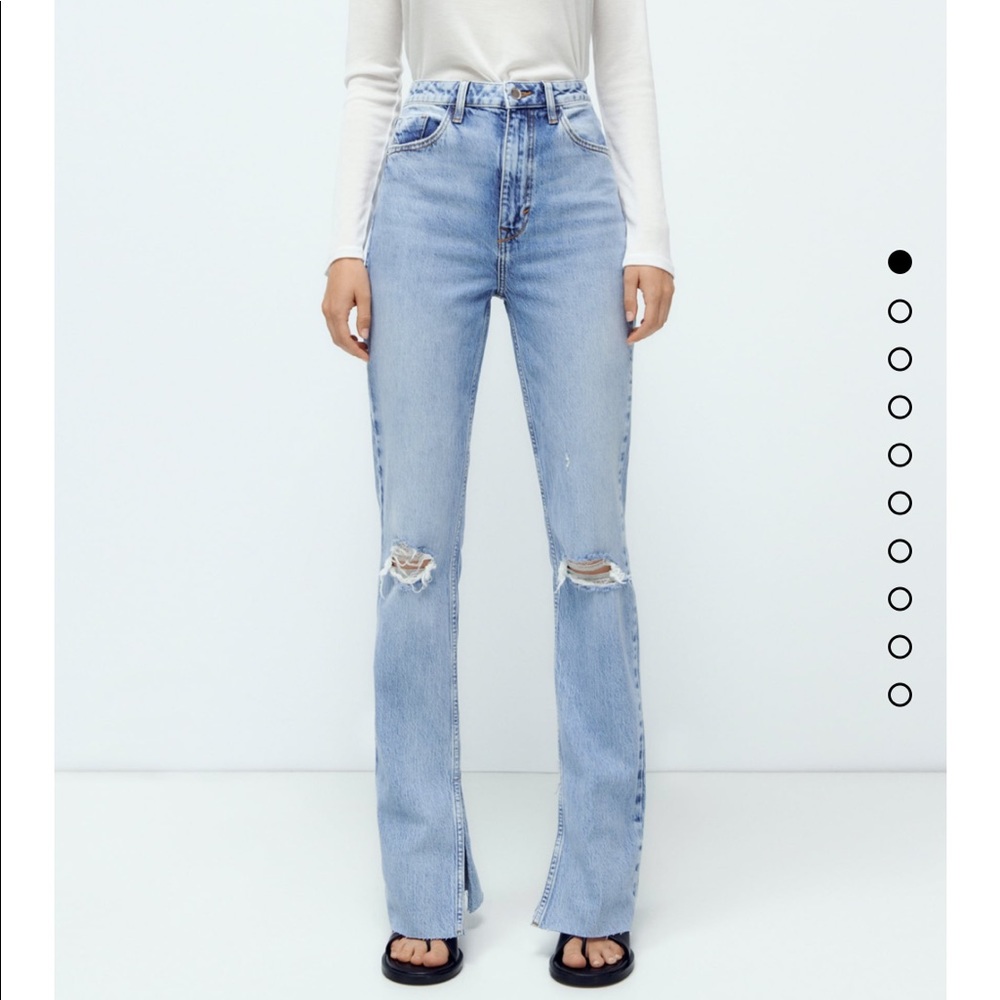 Zara slim flared fit Z1975 jeans